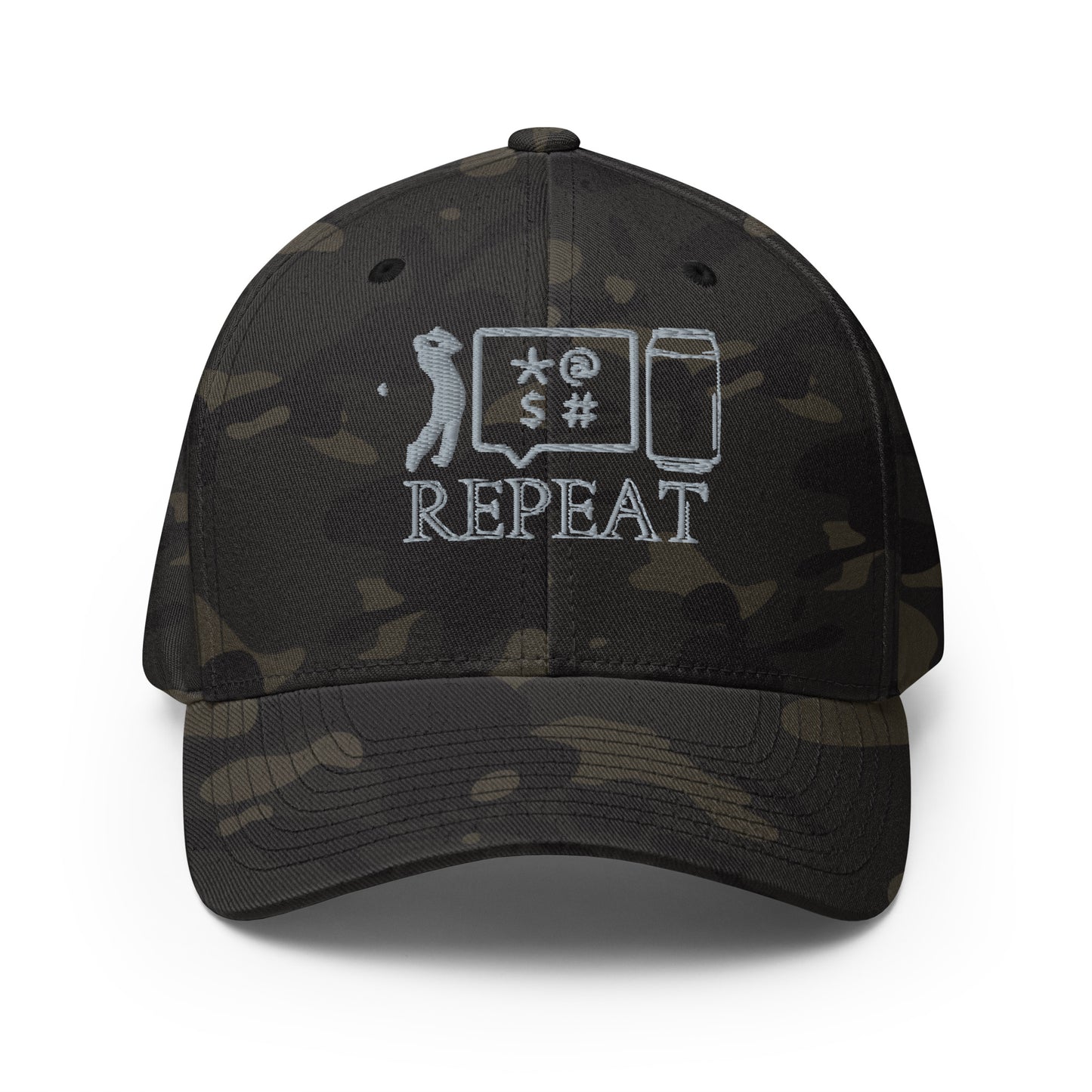 SWING CUSS DRINK REPEAT - Structured Twill Cap